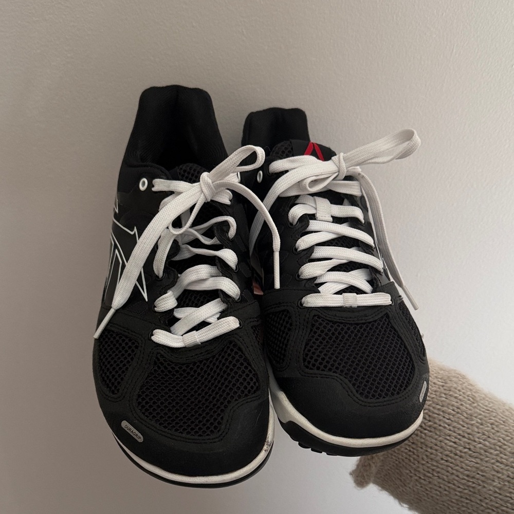 Reebok Black and White Athletic Shoes